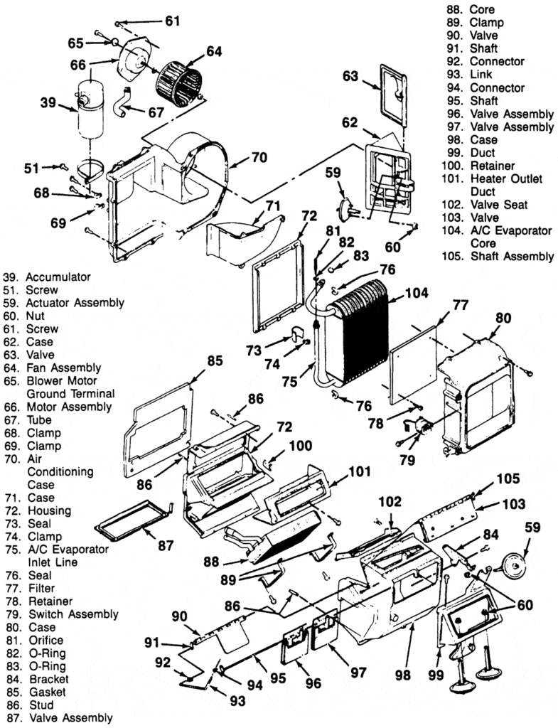 Chevy C Fresh Air Blend Door Actuator Wire Diagram