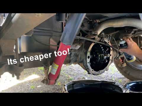 How to change rear differential fluid Silverado (Complete)