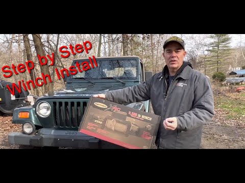 1997-2006 Jeep Wrangler TJ Winch Install Smittybilt XRC Gen 2 (COMPLETE)