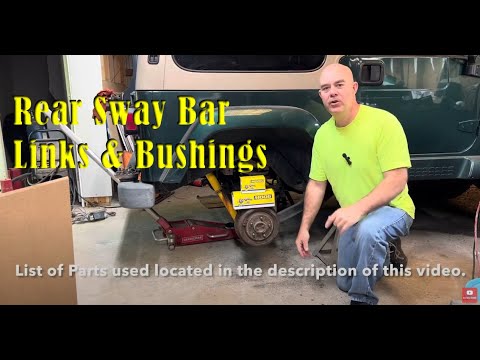 Replace Rear Sway Bar Links &amp; Bushings Jeep Wrangler TJ **