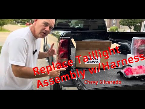 How to Replace Taillight Assembly 2003 - 2006 Chevy Silverado 1500/2500 **COMLETE**