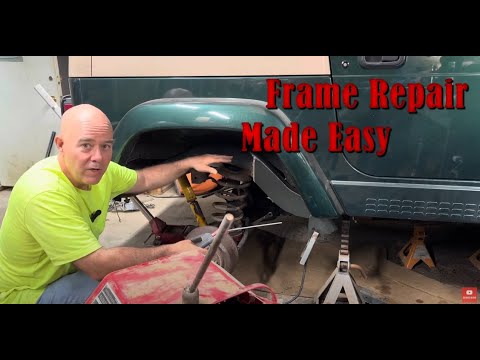 Jeep Wrangler Frame Repair &amp; upper &amp; lower control arm replacement**