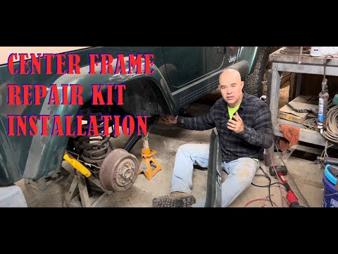 97-2002 Jeep TJ Center Frame Repair Kit Installation - **No Lift Required**