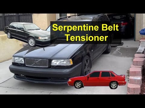 Serpentine belt tensioner tool, removal for Volvo 850, S70, V70, 960, V90, S90