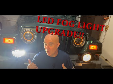 Suparee LED Fog Lights Jeep Wrangler **Complete Installation**