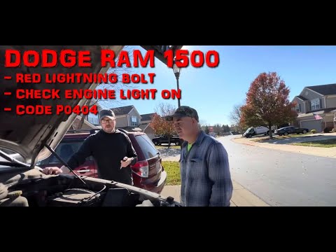 Code P0404 Dodge Ram 1500 5.7L ** Red Lightning Bolt **