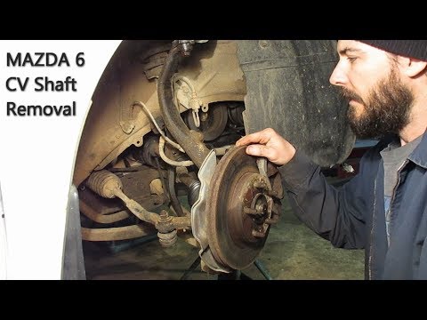 Mazda 6 How to remove CV axle shafts Detailed step by step replacement