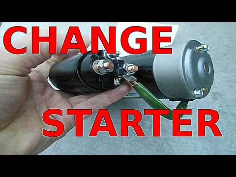 DIY how to REPLACE a STARTER fast fix, BAD STARTER, no start, STARTING PROBLEMS, gm 3.1L, 3.4L, 3800