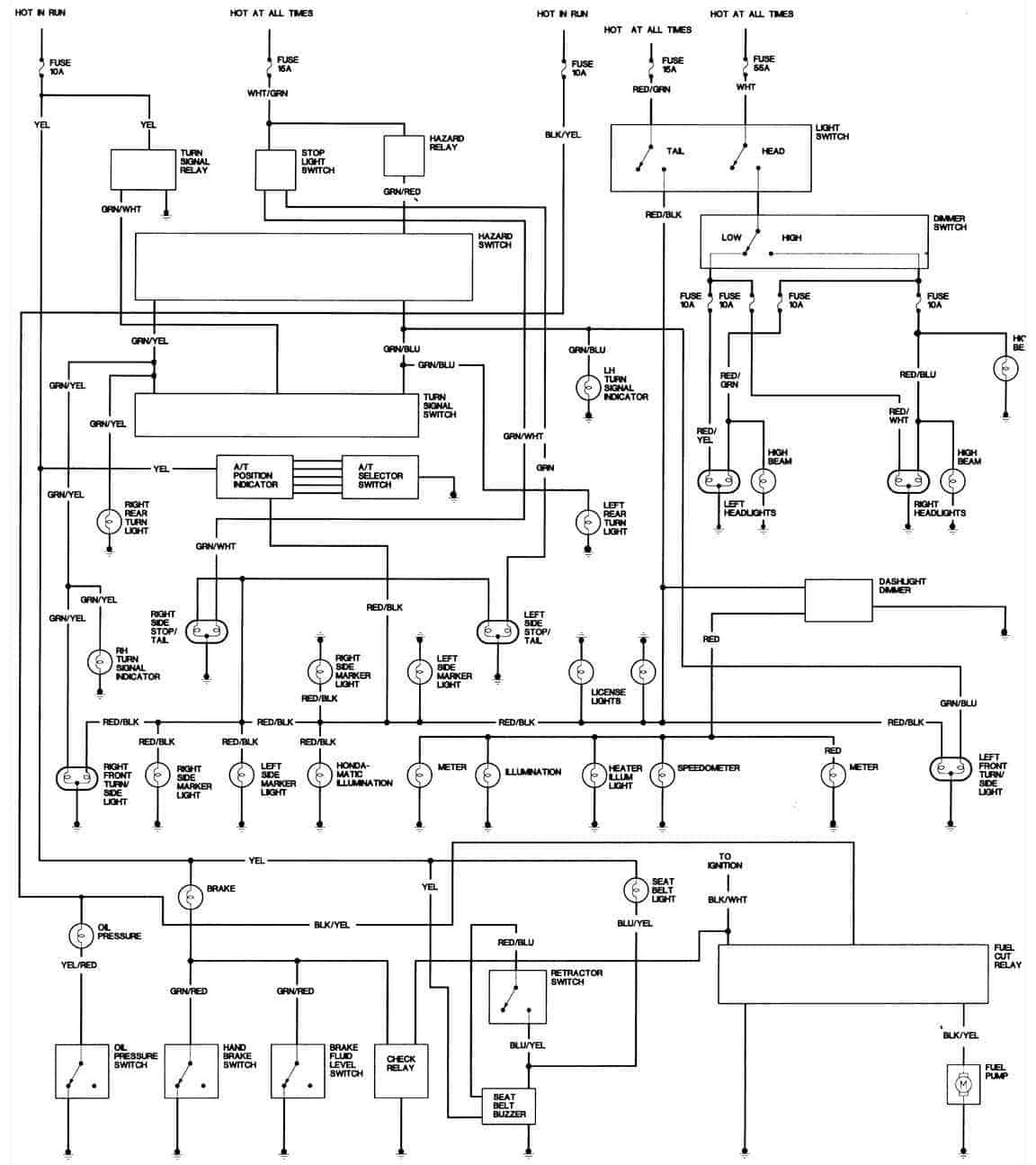 1981 Honda Accord Body Wiring Diagram - FreeAutoMechanic Advice