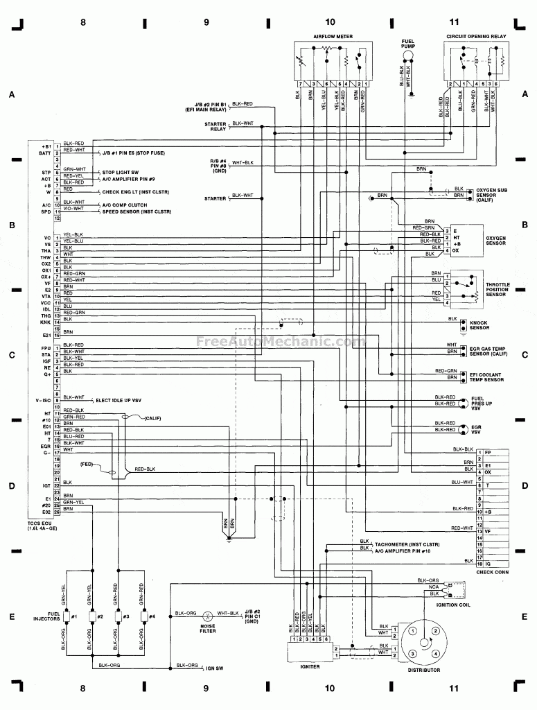 1990 Toyota Corolla Wiring Diagram