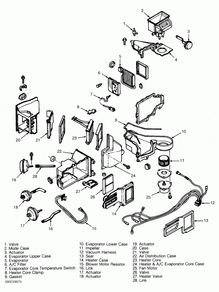 Evaporator core removal 1999 Z28 Camaro - FreeAutoMechanic Advice