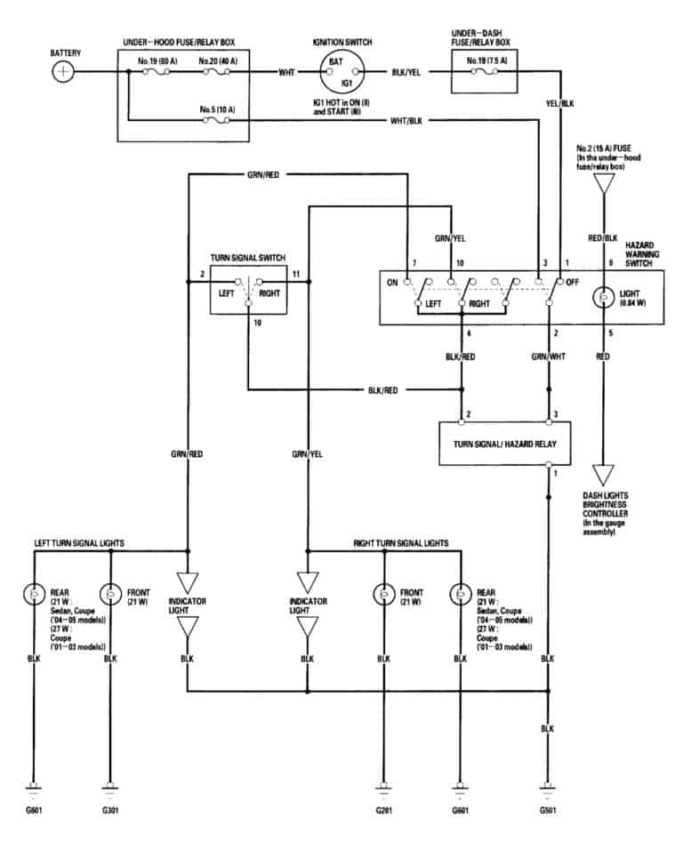 Turn Signals all go out 2005 Honda Civic - FreeAutoMechanic Advice