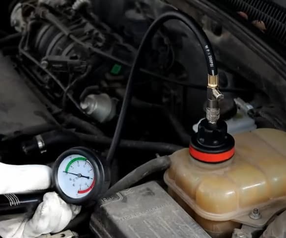 pressure test for coolant leak