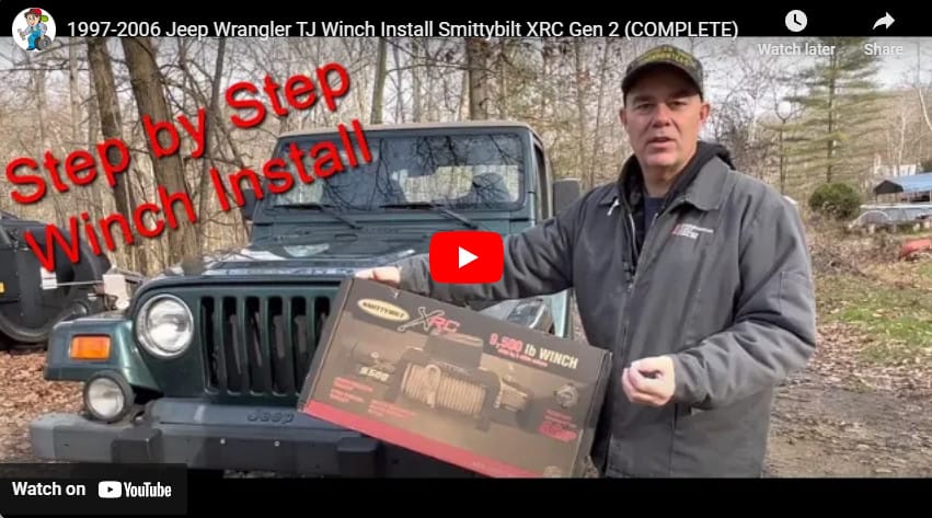 Jeep Wrangler Winch install