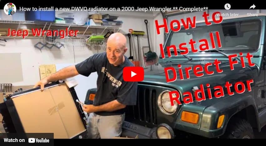 How to install radiator in jeep wrangler