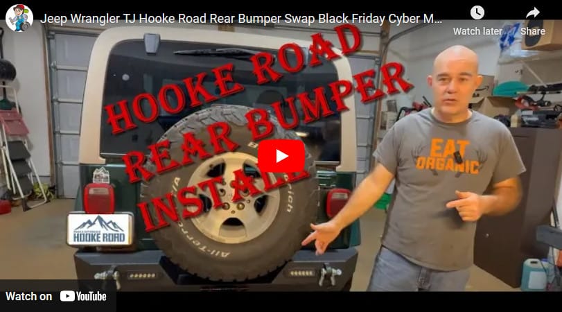 Jeep TJ Rear Bumper Installation Hooke Road