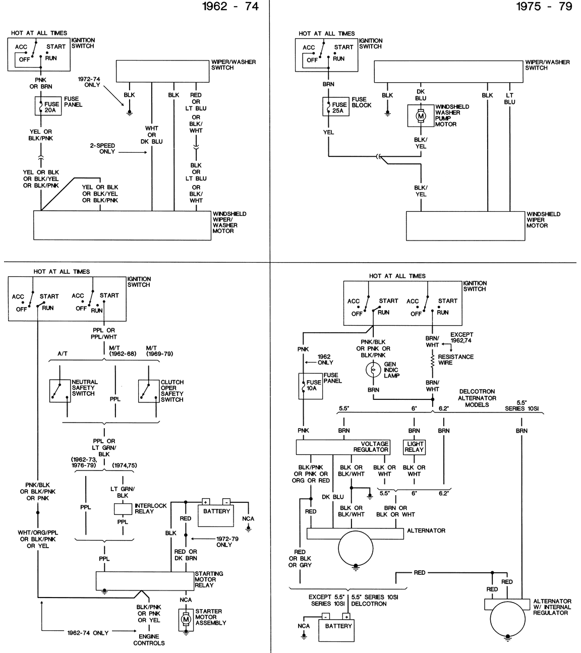 1969-1970 Chevy Wiring Diagrams - FreeAutoMechanic 1974 corvette under hood wiring harness diagram 
