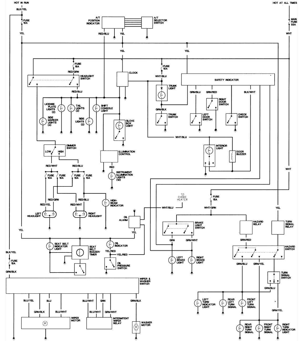 1983 Honda Prelude Wiring Diagrams - FreeAutoMechanic